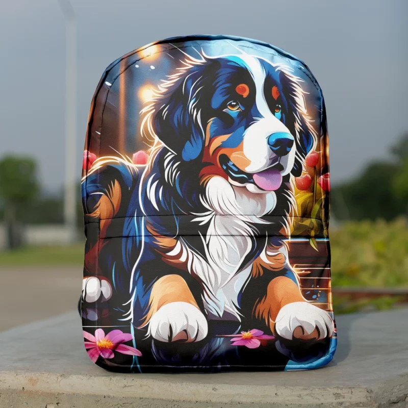 Intelligent Bernese Mountain Dog Explorer Minimalist Backpack