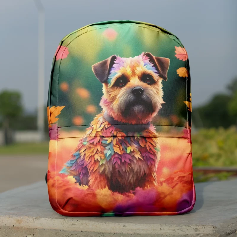 Intelligent Border Terrier Dog Explorer Minimalist Backpack