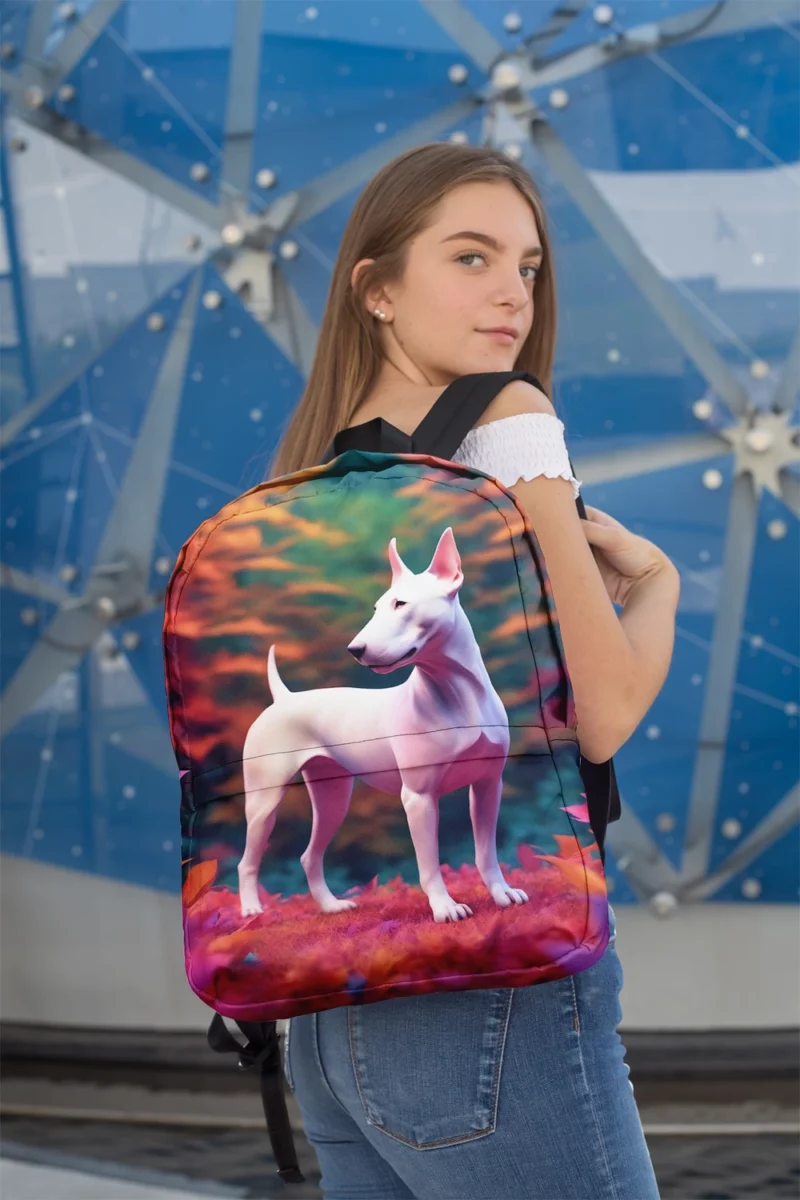 Intelligent Bull Terrier Dog Explorer Minimalist Backpack 2