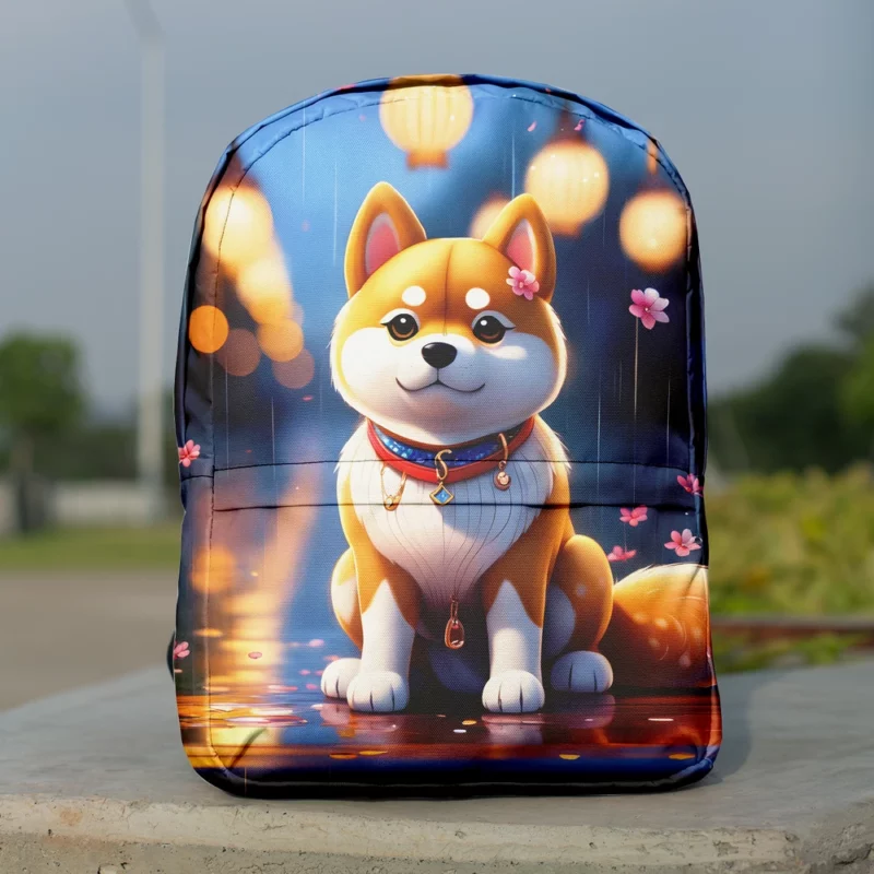 Inu Charm Shiba Companion Dog Minimalist Backpack