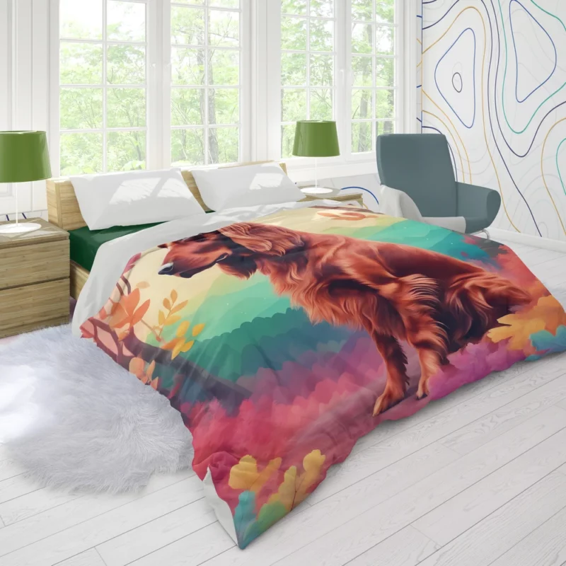 Irish Setter Charm Teen Dog Gift Duvet Cover