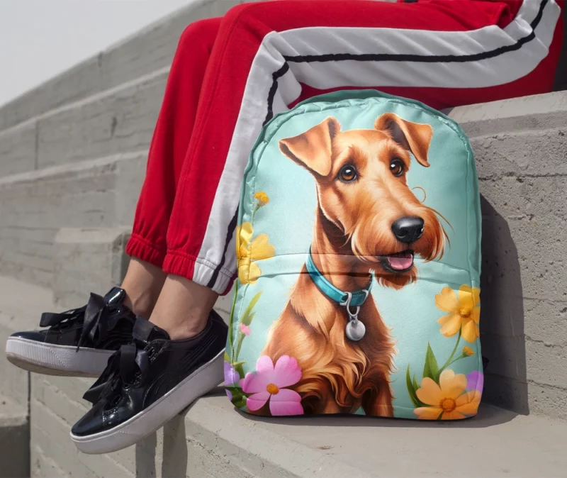 Irish Terrier Playful Charm Teen Dog Joy Minimalist Backpack 1