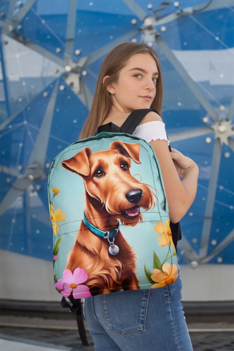 Irish Terrier Playful Charm Teen Dog Joy Minimalist Backpack 2