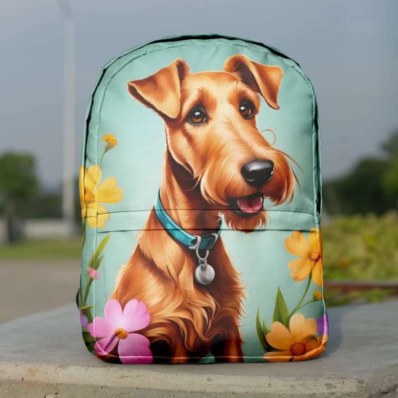 Irish Terrier Playful Charm Teen Dog Joy Minimalist Backpack