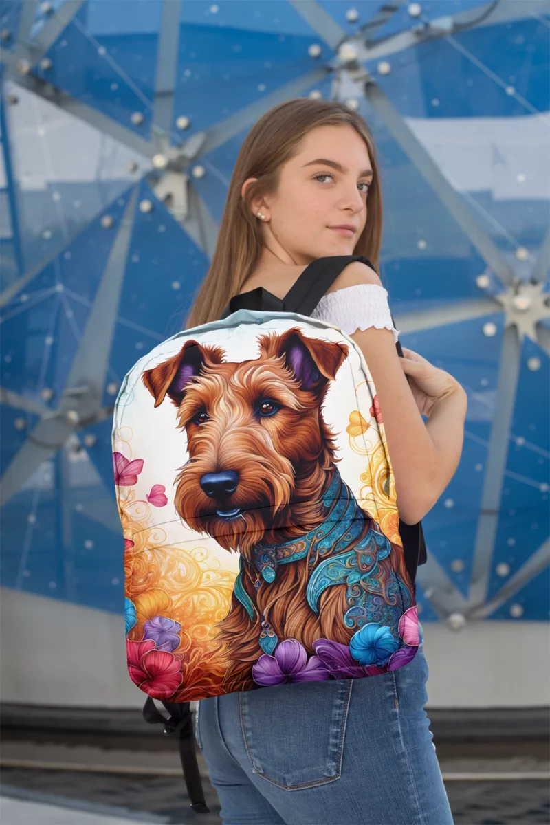 Irish Terrier Surprise Teen Joy Minimalist Backpack 2