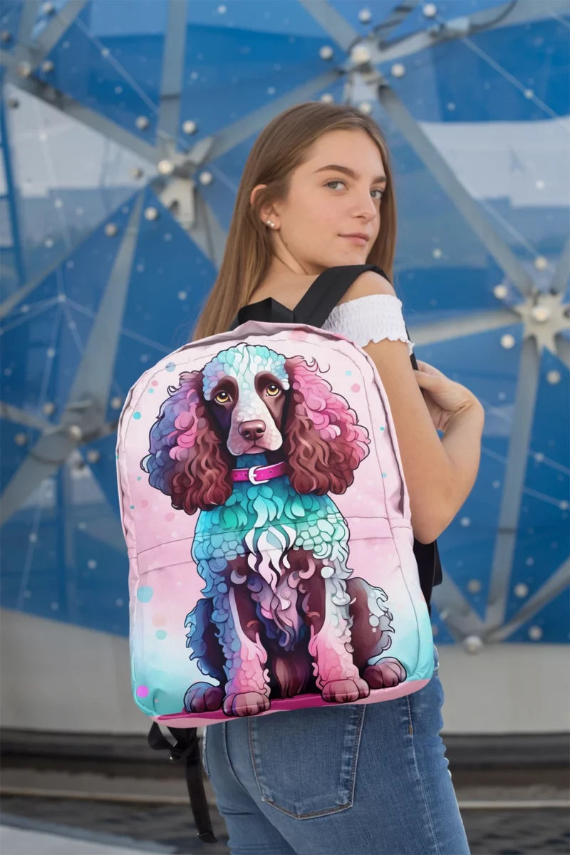 Irish Water Spaniel Delight Teen Joyful Surprise Minimalist Backpack 2