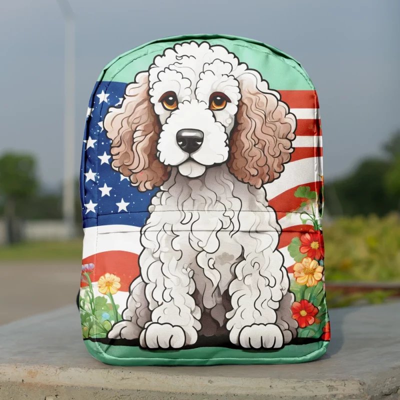 Irish Water Spaniel Playful Charm Teen Dog Joy Minimalist Backpack 1