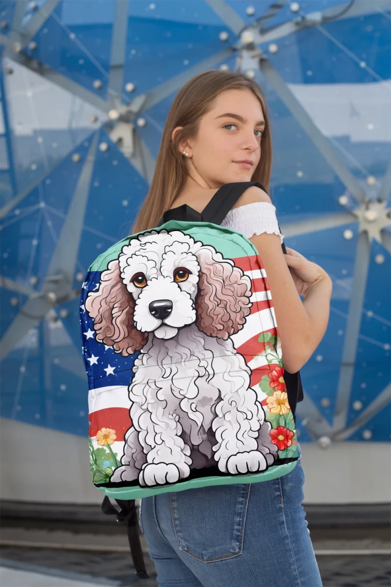 Irish Water Spaniel Playful Charm Teen Dog Joy Minimalist Backpack 2