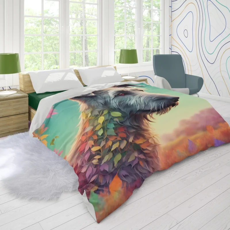 Irish Wolfhound Charm Teen Dog Gift Duvet Cover