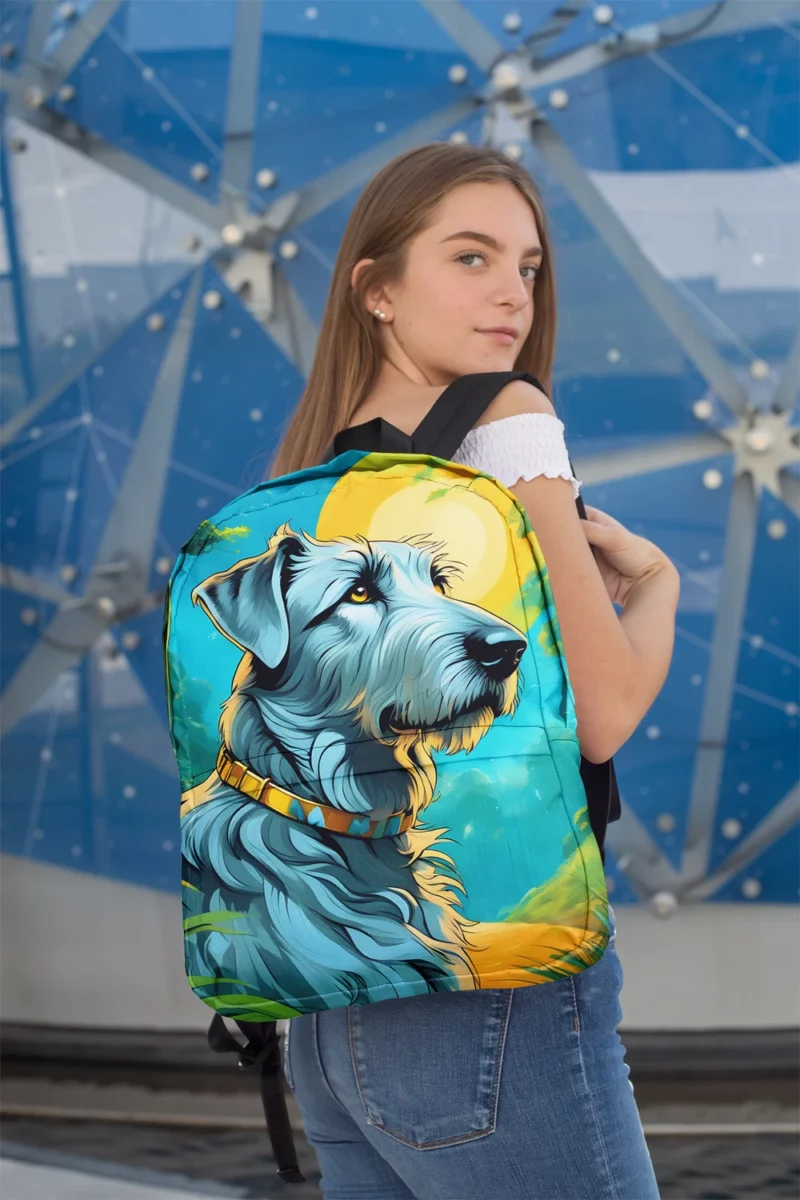 Irish Wolfhound Delight Teen Joyful Surprise Minimalist Backpack 2