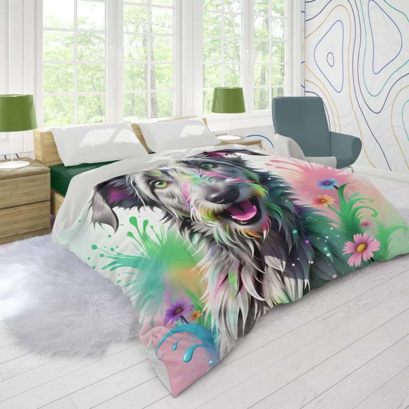 Irish Wolfhound Love Teen Gifted Joy Duvet Cover