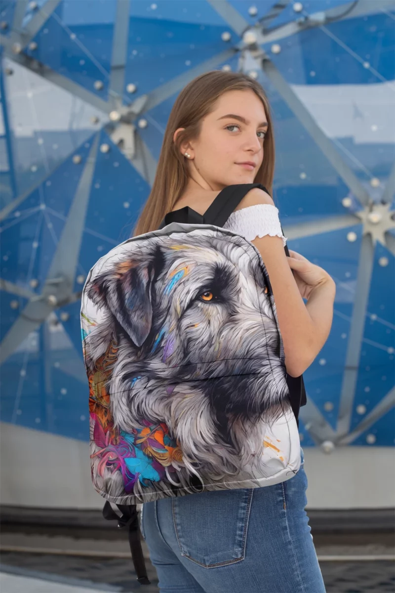 Irish Wolfhound Playful Charm Teen Dog Joy Minimalist Backpack 2