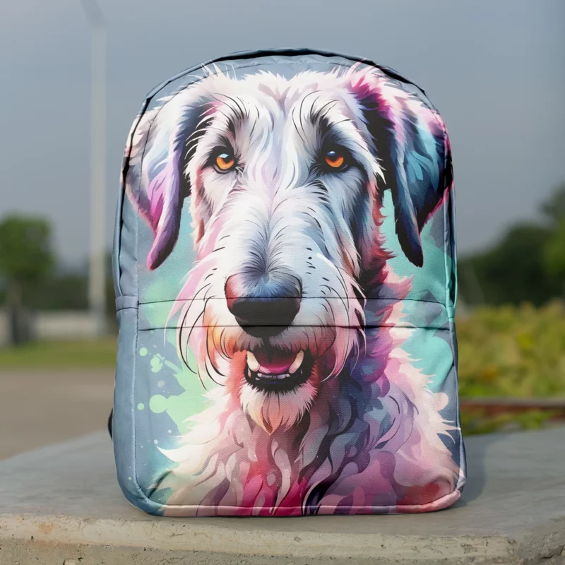 Irish Wolfhound Pup Teen Birthday Surprise Minimalist Backpack