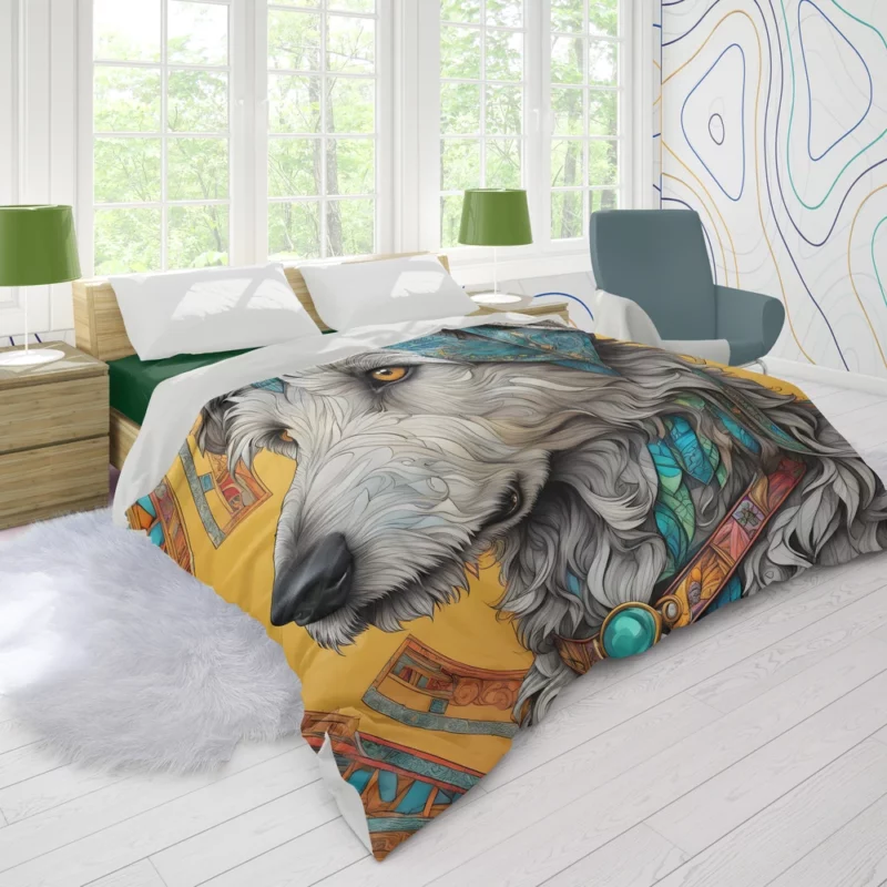 Irish Wolfhound Surprise Teen Joy Duvet Cover