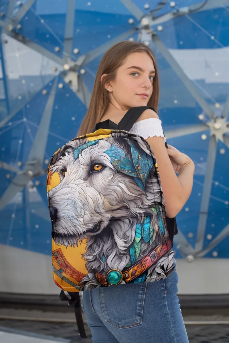 Irish Wolfhound Surprise Teen Joy Minimalist Backpack 2