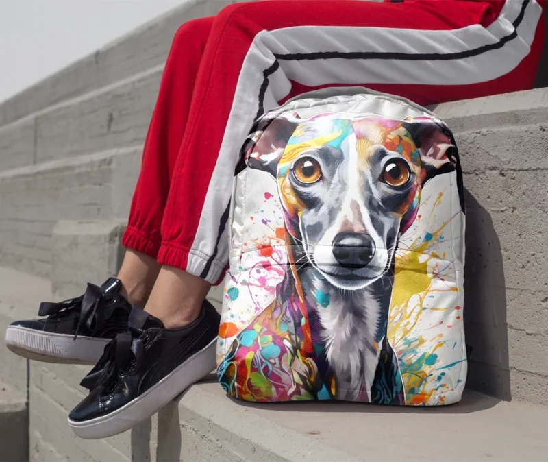 Italian Greyhound Delight Teen Joyful Surprise Minimalist Backpack 1