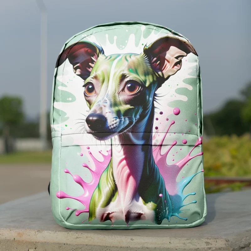 Italian Greyhound Pup Teen Birthday Surprise Minimalist Backpack