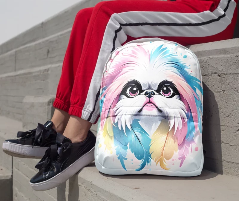 Japanese Chin Bond Teen Companion Minimalist Backpack 1