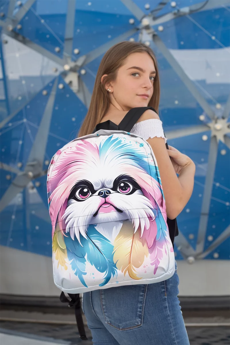 Japanese Chin Bond Teen Companion Minimalist Backpack 2