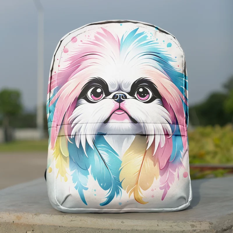 Japanese Chin Bond Teen Companion Minimalist Backpack