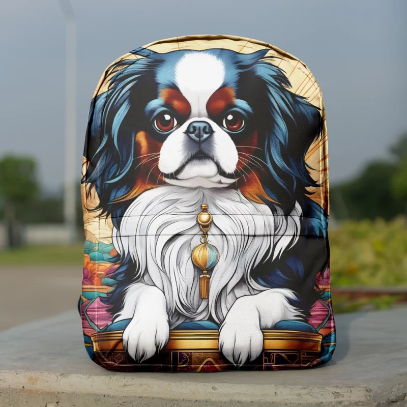 Japanese Chin Elegance Teen Gift Minimalist Backpack