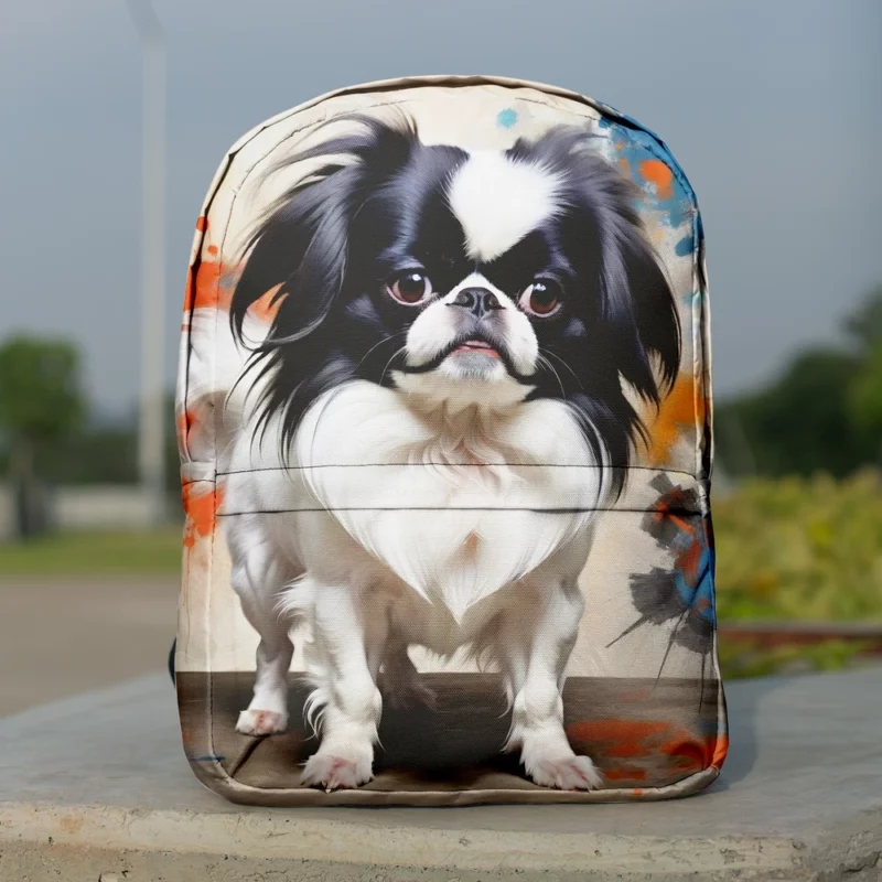 Japanese Chin Playful Charm Teen Dog Joy Minimalist Backpack