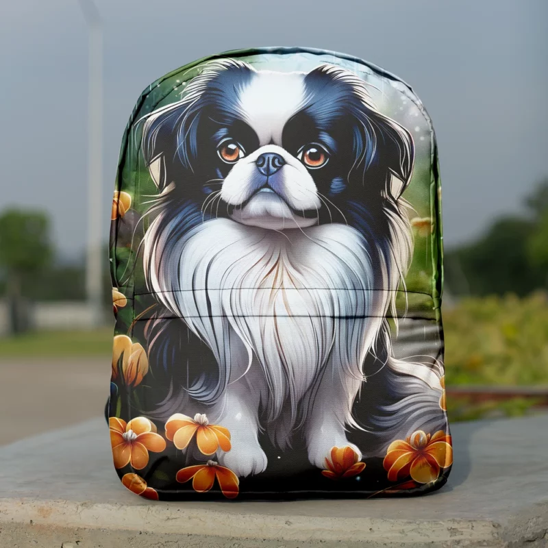 Japanese Chin Pup Teen Birthday Surprise Minimalist Backpack