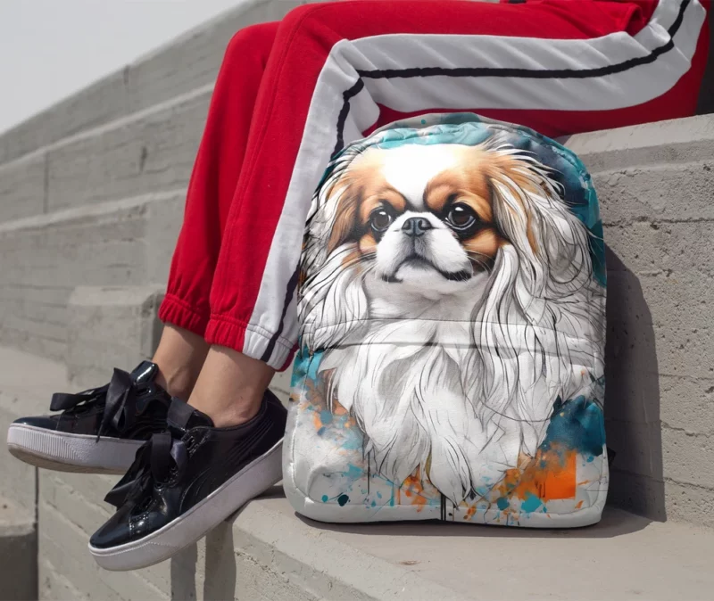 Japanese Chin Surprise Teen Joy Minimalist Backpack 1