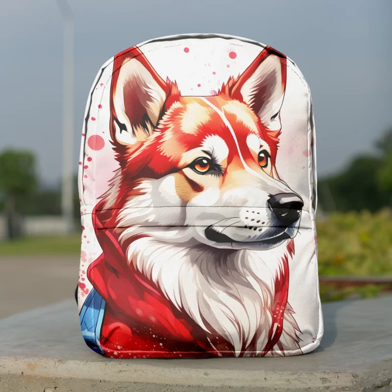 Japanese Spirit Shikoku Dog Minimalist Backpack