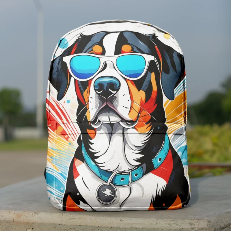 Joyful Surprise Greater Swiss Mountain Dog Gift Minimalist Backpack