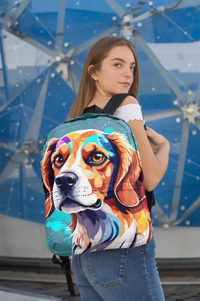 Joyful Surprise Harrier Dog Gift Minimalist Backpack 2