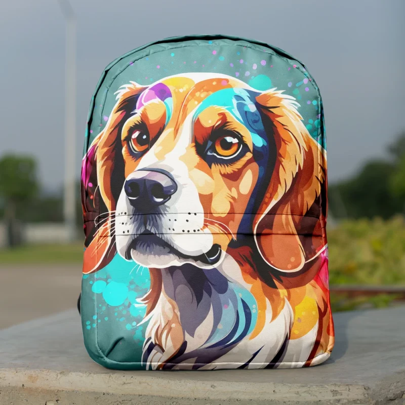 Joyful Surprise Harrier Dog Gift Minimalist Backpack