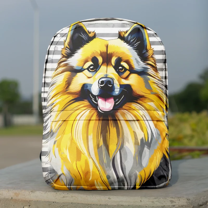 Keeshond Dog Delight Teen Joyful Surprise Minimalist Backpack