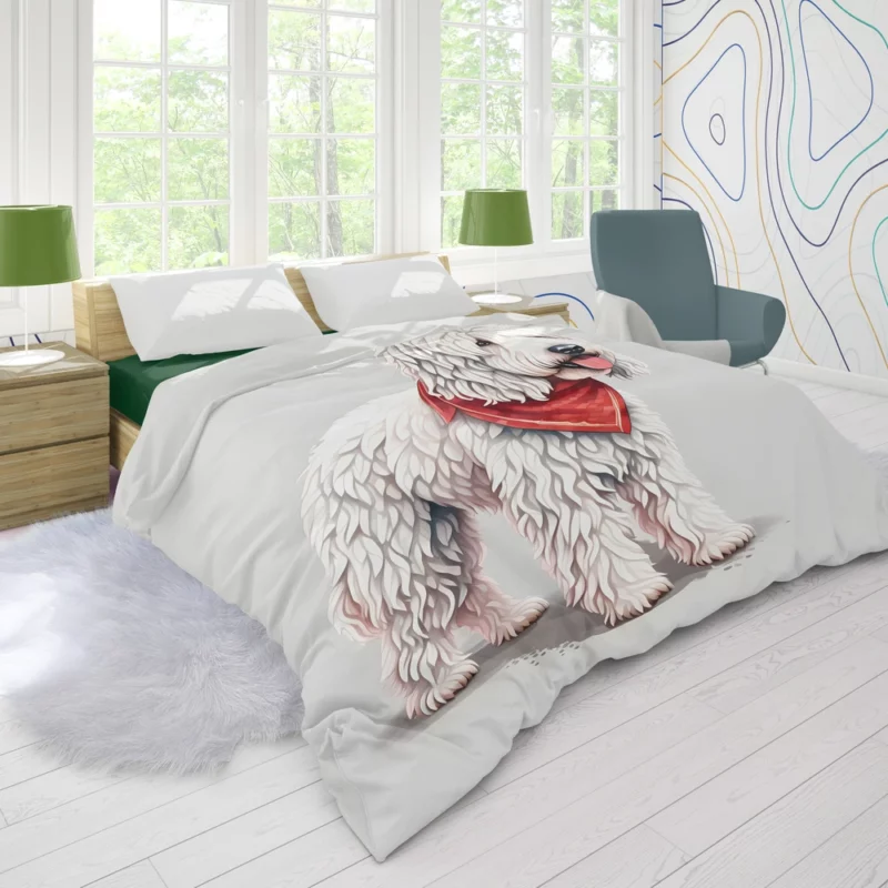 Komondor Surprise Teen Joy Duvet Cover