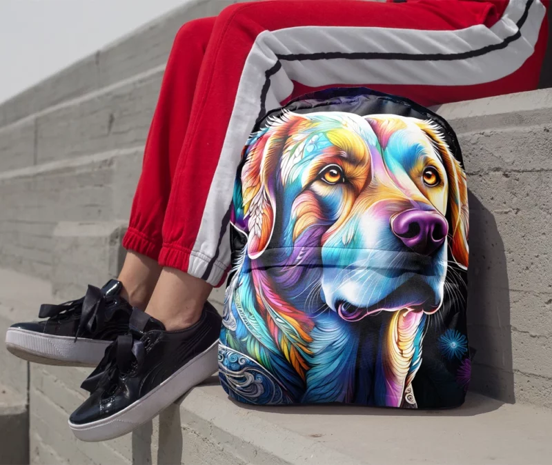 Labrador Retriever Dog Delight Teen Joyful Surprise Minimalist Backpack 1