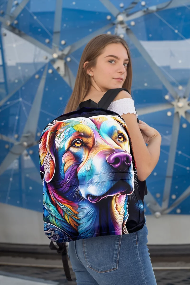 Labrador Retriever Dog Delight Teen Joyful Surprise Minimalist Backpack 2