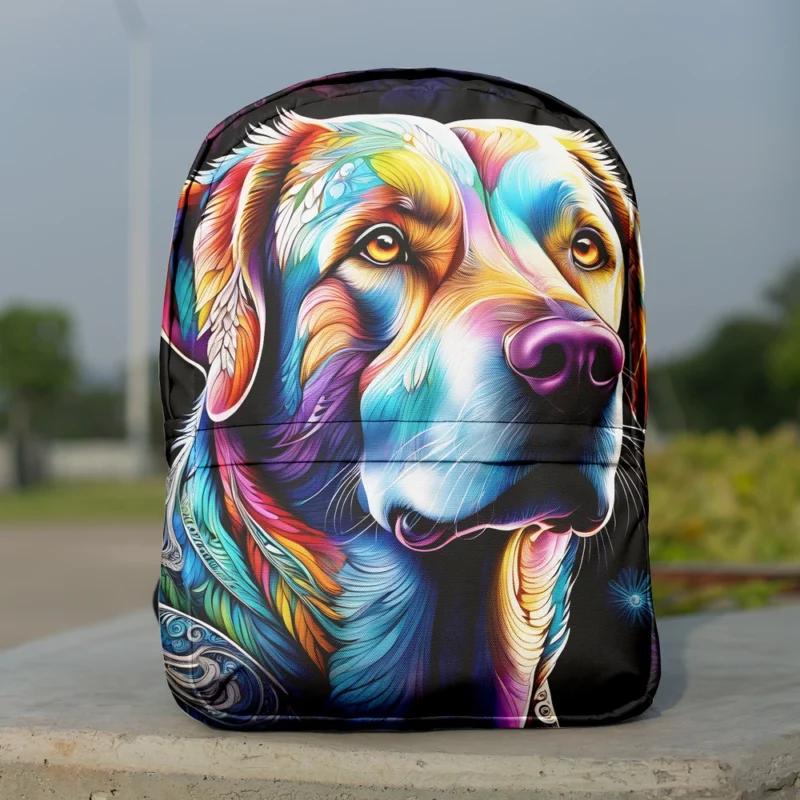 Labrador Retriever Dog Delight Teen Joyful Surprise Minimalist Backpack