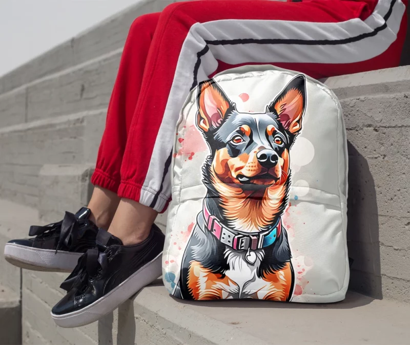 Lancashire Heeler Affection Teen Loving Companion Minimalist Backpack 1