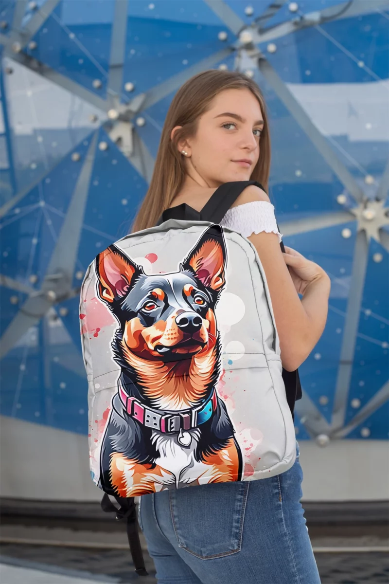 Lancashire Heeler Affection Teen Loving Companion Minimalist Backpack 2