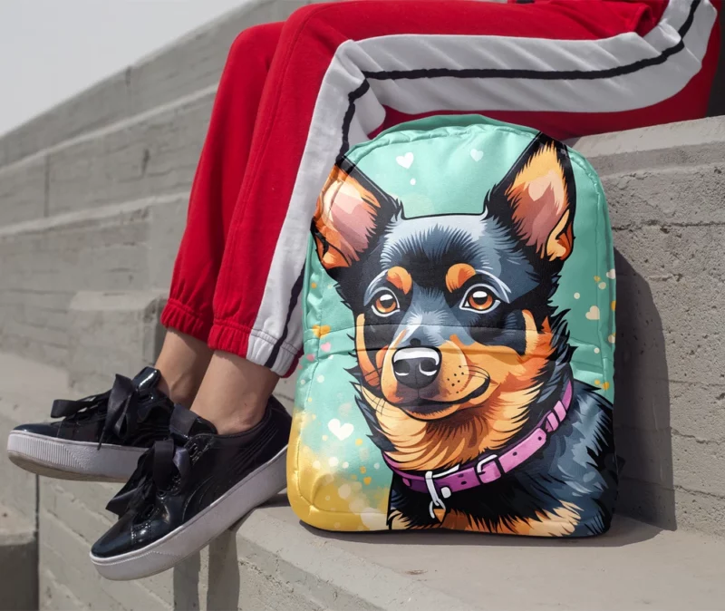 Lancashire Heeler Charm Teen Dog Gift Minimalist Backpack 1