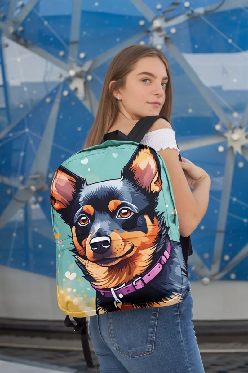 Lancashire Heeler Charm Teen Dog Gift Minimalist Backpack 2