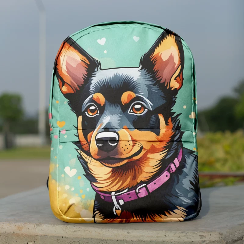 Lancashire Heeler Charm Teen Dog Gift Minimalist Backpack