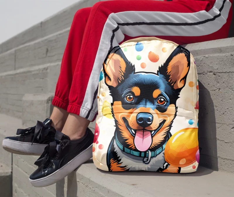 Lancashire Heeler Pup Teen Birthday Surprise Minimalist Backpack 1