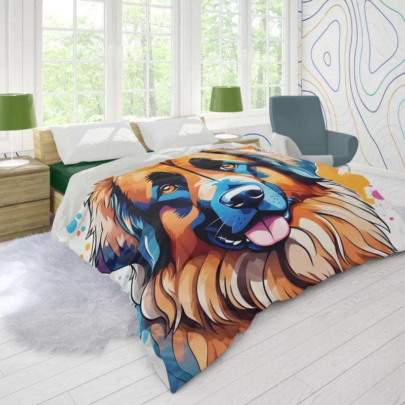 Leonberger Charm Teen Dog Gift Duvet Cover