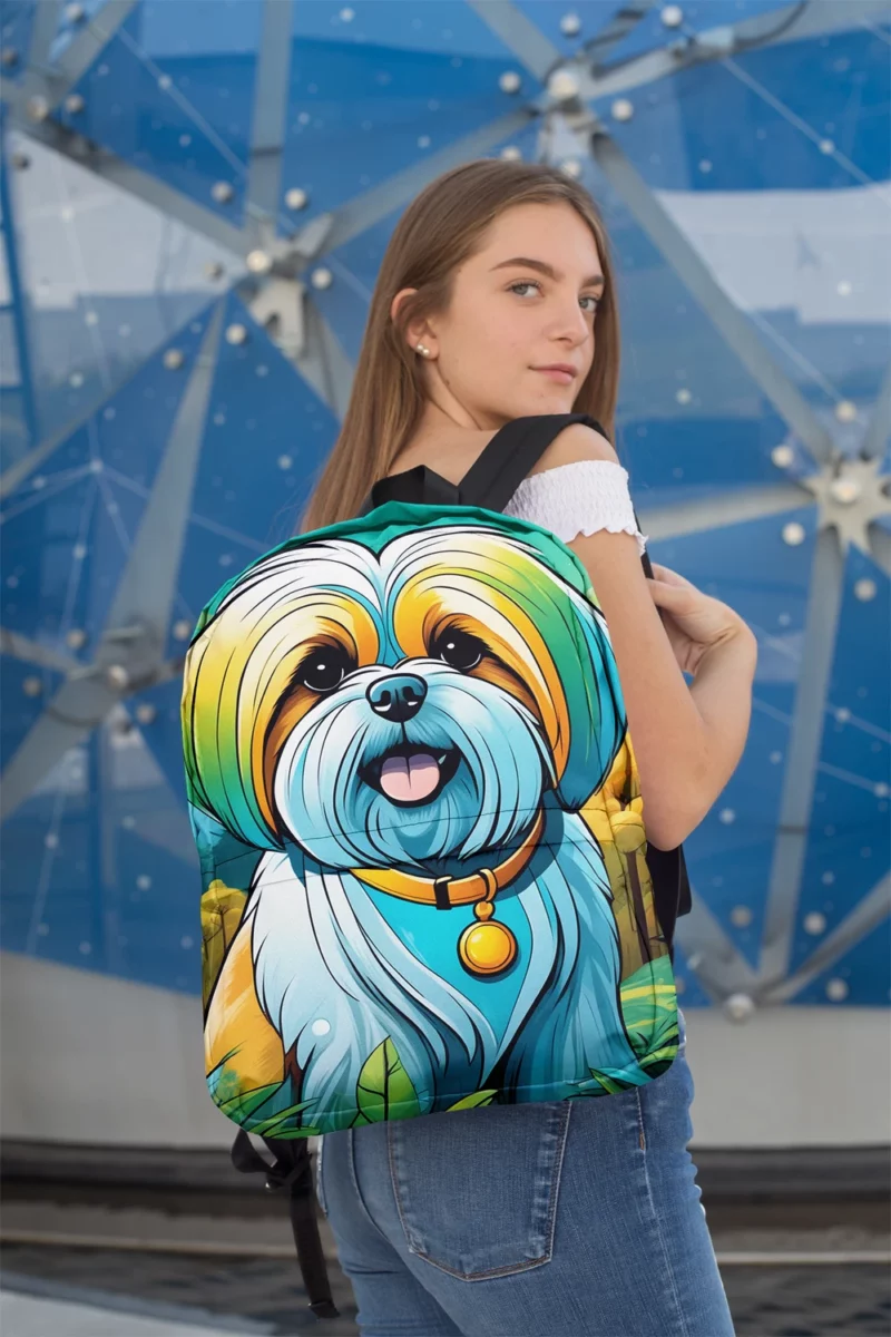 Lhasa Apso Affection Teen Companion Minimalist Backpack 2