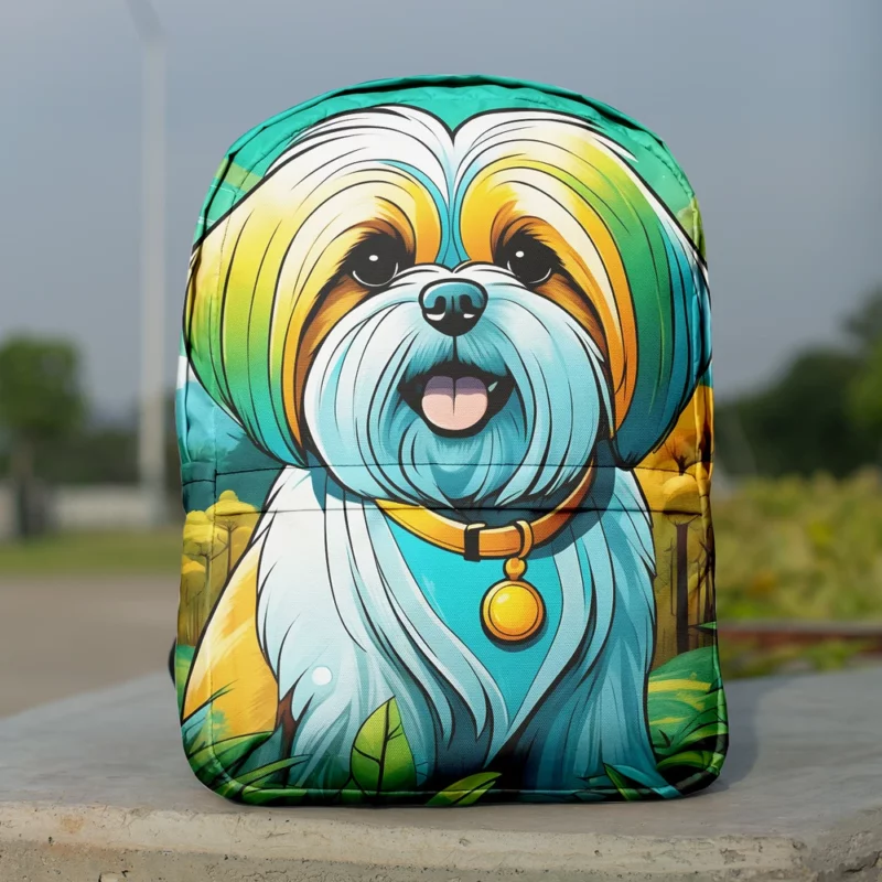 Lhasa Apso Affection Teen Companion Minimalist Backpack