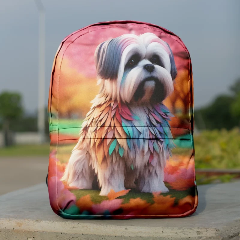 Lhasa Apso Charm Teen Dog Gift Minimalist Backpack