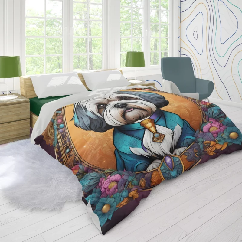 Lhasa Apso Devotion Teen Companion Duvet Cover