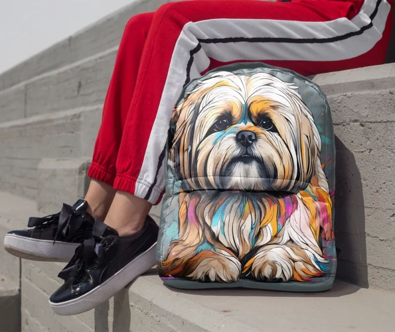 Lhasa Apso Loyalty Teen Dog Gift Minimalist Backpack 1