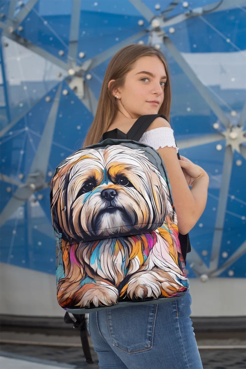 Lhasa Apso Loyalty Teen Dog Gift Minimalist Backpack 2